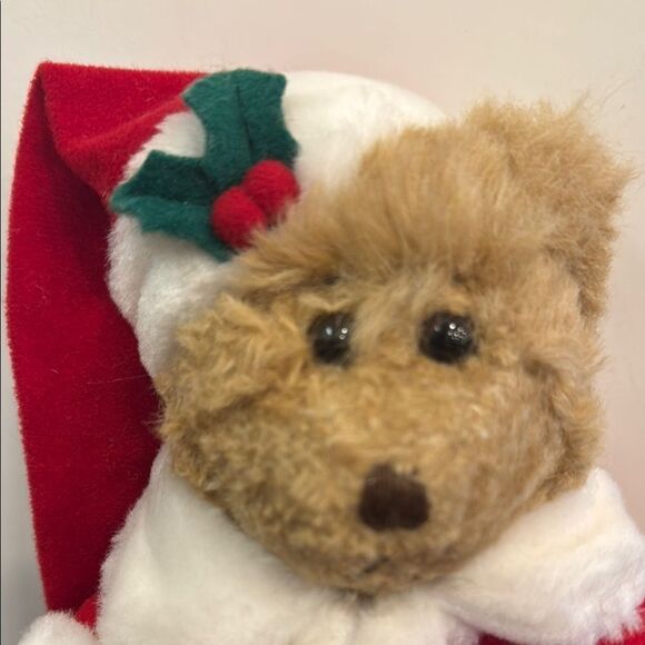 Vintage Russ Santa Bear With Santa Hat 9" - Picture 2 of 8